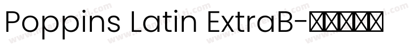 Poppins Latin ExtraB字体转换